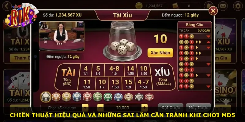 Chiến thuật hiệu quả và những sai lầm cần tránh khi chơi MD5