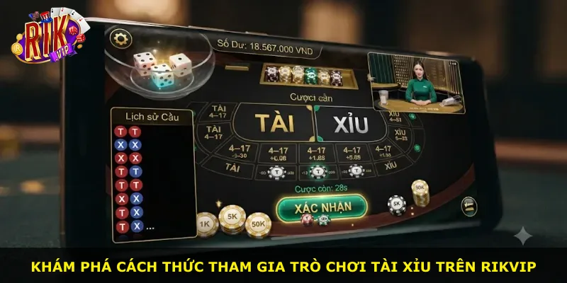 Khám phá cách thức tham gia trò chơi tài xỉu trên Rikvip