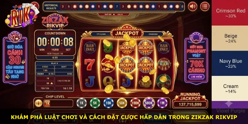 Khám phá luật chơi và cách đặt cược hấp dẫn trong Zikzak Rikvip