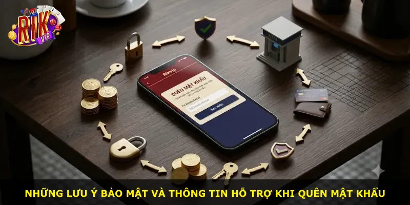 Những lưu ý bảo mật và thông tin hỗ trợ khi quên mật khẩu