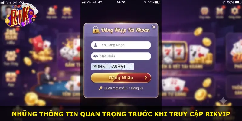 Những thông tin quan trọng trước khi truy cập Rikvip