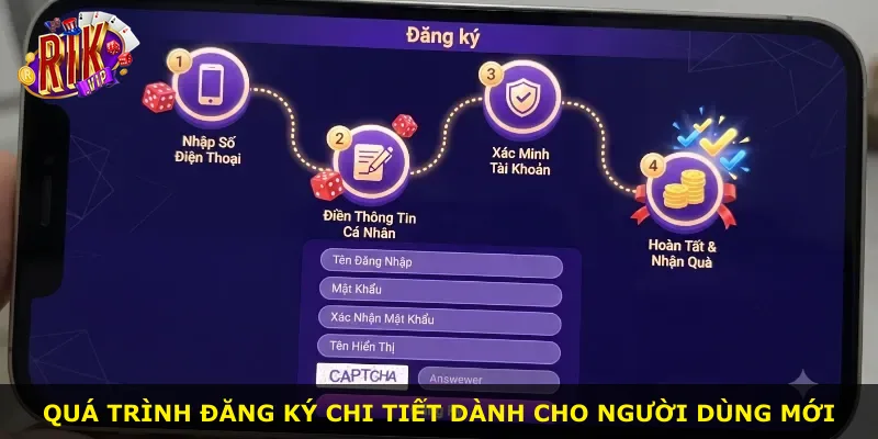 Quá trình đăng ký chi tiết dành cho người dùng mới