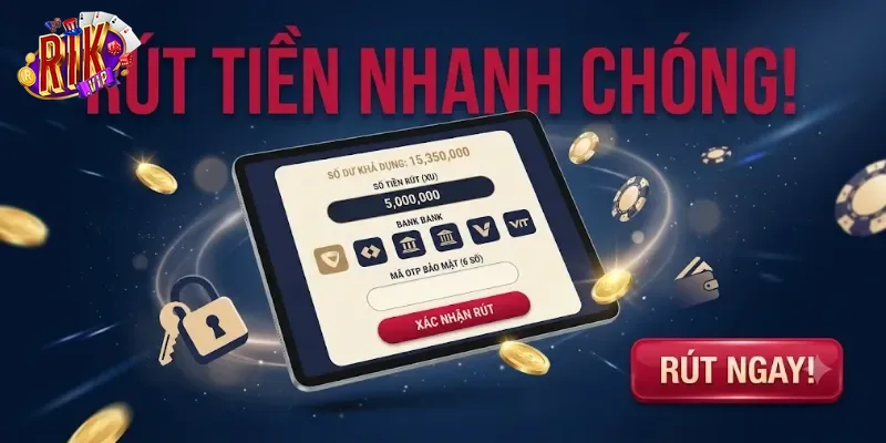 Rút Tiền Rikvip An Toàn, Nhận Tiền Nhanh Về Tài Khoản Ngân Hàng